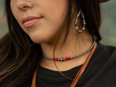 Colorful Petite Teardrop Navajo Pearl EarringsGorgeous and bursting with Southwestern Colors! Handmade by Navajo Artists exclusively for NPR! Made with 4 and 5mm pearls ~ Sky Blue Turquoise,and Coral Acai Accents ~ Earrings Are On French Wires.1 1/2” long measuring only the Navajo pearls2" in length including French hookFree Shipping in the US :-)This affordable Navajo Pearls line is made with beads of a German silver and white bronze alloy. Our Navajo artists antique & hand polish them creating Adjustable Southwestern Teardrop Jewelry, Southwestern Teardrop Jewelry For Festivals, Southwestern Style Red Festival Jewelry, Southwestern Adjustable Teardrop Jewelry, Western Style Multicolor Round Bead Jewelry, Multicolor Southwestern Style Teardrop Jewelry, Southwestern Style Multicolor Teardrop Jewelry, Southwestern Red Festival Jewelry, Multicolor Southwestern Teardrop Jewelry