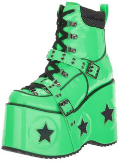 PRICES MAY VARY. Platform Boot with star Green Fashion Outfits, Self Worth Quotes, Fits Inspiration, Silly Clothes, Space Fashion, Kei Fashion, Ellie Shoes, Shoes Hack, Worth Quotes