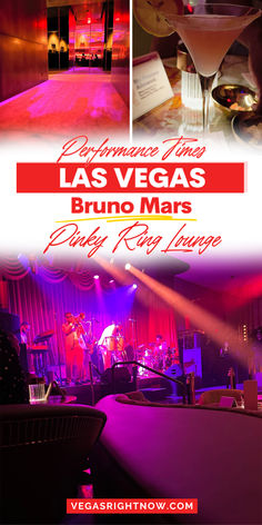 What time are the live performances at Bruno Mars' Pinky Ring? We were at The Pinky Ring on a night when Bruno Mars' band The Hooligans took the stage. But only after reading the room and discerning when the mood felt just right, playing funky rhythm and blues instrumentals to match! What is The Pinky Ring by Bruno Mars? An intimate cocktail lounge and one-band music venue expertly created by Grammy-award-winning music artist Bruno Mars. Vegas Travel, Cocktail Lounge