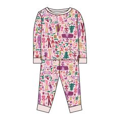 nutcracker pink two piece pajama joy street CAD Mother Ginger, Nutcracker Prince, Sugar Plums, Nostalgic Memories, Holiday 2024, Baby Bandana Bibs, Bandana Baby, Bed Time, Holiday Pajamas