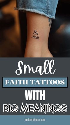 Small Faith Tattoos with Big Meanings