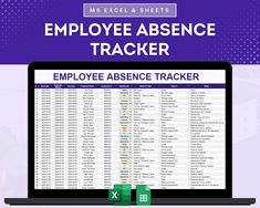 the employee tracking tool is displayed on a laptop