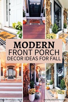 modern front porch decor ideas for fall