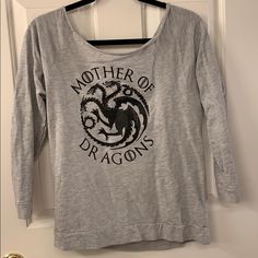 Mother Of Dragons Shirt Brand New No Flaws No Tags Size Is Small /Medium Misfits Shirt, Attack On Titan Shirt, Hot Topic Shirts, Black Striped Shirt, Layered Long Sleeve, Mesh Shirt, Black Fishnets, Mother Of Dragons, Tie Dye Long Sleeve