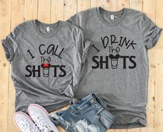 I Drink The Shots And I Call The Shots Matching Disney Couples Shirts - Minnie And Mickey Adult Custom T Shirts- Drinking Bar Cute Maternity Shirts, Funny Pregnancy Shirts, Disney Couple Shirts, Cute Pregnancy Announcement, Baby Announcement Shirts, Him And I, Minnie And Mickey, Matching Couple Shirts, Heat Press Vinyl