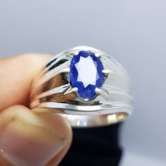 Watch Video here : https://youtu.be/KZKzJBWMH7A Natural Top Quality Royal Blue Ceylon Sri Lanka Beautiful Sapphire ring Best price ever, Limited time offer New elegant ring design. Sapphire band Men and Women unisex sapphire band in pure 925 Sterling silver High quality natural sapphire premium Silver Ring size 9 US Resize able Sapphire weight 2 Ct+ Contact me in case of any question about the item Thanks Neelam Ring, Coral Stone Ring, Mens Sapphire Ring, Blue Sapphire Wedding Band, Ceylon Sapphire Ring, Ceylon Sri Lanka, Saphir Ring, Sapphire Wedding Band, Sapphire Band