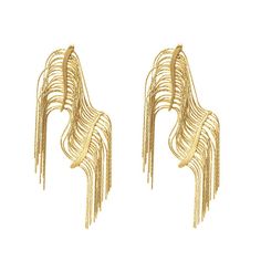 These Dolce Willow Tree Drapery Tassel Earrings are for the daring dresser who loves to make a statement! Hangin' for a night out? Look no further than these hypnotic, shiny pieces of bling that will have you struttin' your stuff in no time. Get it in gold or silver - it'll definitely make you shine! Gender: Women Item Type: Earrings, Drop Earrings, Tassel Earrings Shape\pattern: Geometric, Willow Tree, Leaf Metals Type: Zinc alloy Material: Metal Closure Type: Studs Willow Tree Leaf, Earrings Tassel, Spaghetti Strap Mini Dress, Willow Tree, Earrings Drop, Wedding Dress Shopping, Shape Pattern, Wedding Party Dresses, Tassel Earrings