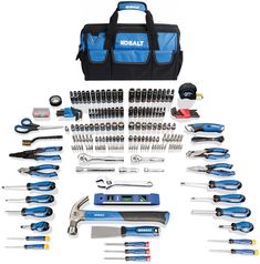 a tool kit with tools in it and other items to be used on the project