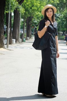 SUGAR LANE: LBD: LONG Black Dress Long Black Dress, Long Black, Longchamp Le Pliage, Black Dress, Black