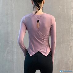 Orcajump - Long Sleeve, Tight Fit, Quick-Drying Yoga Top: A Lightweight and Breathable Base Layer Fitness Shirt. Fitness Shirt, Hip Clothes, Yoga Top, Yoga Tops, Base Layer, Clothing Patterns, Workout Shirts, Quick Dry, Tights