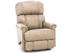 a beige recliner chair on a white background