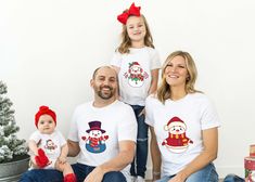 "Personalized Cute Santa Claus Shirt, Christmas Santa Family T Shirt, Christmas Vacation, Gifts For Christmas, Christmas Is My Favorite ---How To Order --- 1-) Please, check and review all photos 2-) Choose your t-shirt size and color 3-) Write your preferences in personalization box 4-) Click add to cart. You can go back to add more product 5-)Click \"Proceed to check out\" 6-)When you check out, you can add a note to seller for any request SIZE AND COLORS: For sizing details and color options, Red Christmas Top For Family Occasions, Family Matching White Holiday Tops, White Family Matching Holiday Tops, Family Matching White Tops For Holiday, White Family Matching Tops For Holidays, Festive Family Matching T-shirt For Holidays, Casual Family Christmas T-shirt, Casual Christmas T-shirt For Family, Family Matching White Christmas Tops