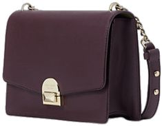 Flap Shoulder Bag, Chocolate Cherry, Cherry Red, Kate Spade New York, Convertible, Cow, Kate Spade, Cherry, New York