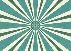 a blue and white sunburst pattern with green stripes on the bottom, in shades of teal