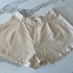 No Tags But Never Worn Off White Shorts, Amazon Shorts, Shorts With Belt, Stretch Back, White Shorts, High Waist, Off White, High Waisted, Womens Shorts