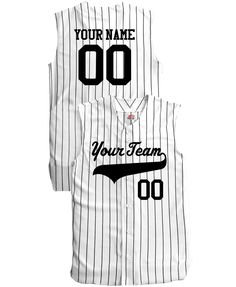 a baseball jersey with the number 00 on it and an inscription that reads your name