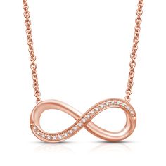 Brand: JeweliliFeatures: All our diamond suppliers confirm that they comply with the Kimberley Process to ensure that their diamonds are conflict freeBinding: Jewelry Rose Gold Infinity Jewelry With Diamond Accents, Rose Gold Infinity Necklace For Anniversary, Infinity Pendant, Diamond Jewelry Necklace, Necklace Diamond, Infinity Necklace, White Diamonds, Diamond White, Diamond Jewelry