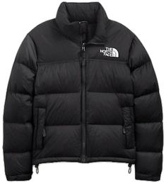 The North Face Down Puffer Jacket For Streetwear, Black Sporty The North Face Puffer Jacket, Black Sporty Puffer Jacket By The North Face, Black The North Face Sporty Puffer Jacket, The North Face Black Puffer Jacket For Outdoor Activities, The North Face Black Puffer Jacket For Outdoor, North Face Black Puffer Jacket, Doudoune The North Face, The North Face 1996 Retro Nuptse