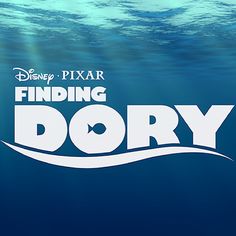 the logo for finding dory under water