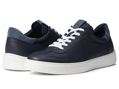 ECCO Street Tray Tennis Sneaker - Men's Shoes : Night Sky/Ombre : Go anywhere with ease and comfort wearing these ECCO Street Tray Tennis Sneakers. Leather upper. Leather and textile lining. Leather insole. ECCO Comfort Fibre System inlay sole helps to keep footwear fresh and dry. PU/TPU sole will keep you balanced and comfortable. Lace-up closure. Synthetic outsole. Imported. Measurements: Weight: 1 lb Product measurements were taken using size EU 43 (US Men's 9-9.5), width D - Medium. Please n Tennis Sneakers, Comfort Wear, Us Man, Classic Sneakers, Night Sky, Converse Sneaker, Dream Cars, High Top Sneakers, Athletic Shoes