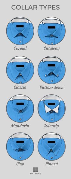 Mens Coat Design For Men, Type Of Suits For Men, Types Of Suits For Men, Collar Types, Mens Dress Shoes Guide, Shirt Collar Pattern, Men Fashion Casual Shirts