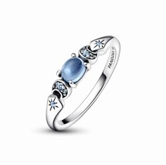 Stack your favorite stories with Disney x Pandora. Celebrate the 30th anniversary of Disney's classic, Aladdin, with pieces inspired by the brave and self-assured Princess Jasmine. Crafted from sterling silver, this stackable ring features an oval moonlight blue man-made crystal at its center, surrounded with icy blue man-made crystals, referencing Princess Jasmine's characteristic teal blue color. Make your own wishes come true and layer this sterling silver ring into your everyday favorites to Aladdin Princess Jasmine, Aladdin Princess, Harry Potter Dr, Pandora Disney, Daisy Ring, Pandora Rings, Disney Aladdin, Pandora Bracelet Charms, Princess Jasmine