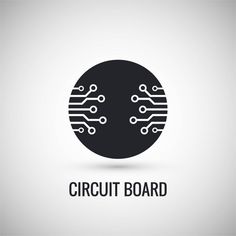 the circuit board logo on a white background