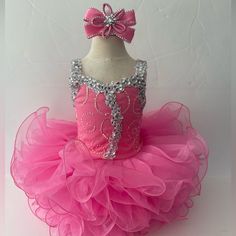 Girls Glitz Cupcake Pageant Princess Birthday Dress, Brand New Without Tag, Pink Princess Dress For Cake Smash, Pink Ruffled Princess Dress For Birthday, Princess Style Ruffled Dress For Cake Smash, Pink Sleeveless Pageant Dress With Ruffles, Sleeveless Pink Pageant Dress With Ruffles, Pink Sleeveless Princess Dress For Birthdays, Pink Sleeveless Princess Dress For Birthday, Sweet Pink Princess Dress For Birthday, Cute Pink Dress For Cake Smash