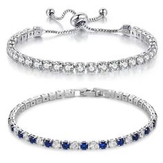 PRICES MAY VARY. Material: Cubic zirconia tennis bracelets is made of rhinestone and alloy, nickel free, lead free and hypoallergenic, safe and friendly to wearer. It does not cause redness and swelling to the wearer. Adjustable Cubic Zirconia Bracelet: The chic sliding buckle and solid but lightweight box chain all have smooth edges. It is easy to adjust based on wrist size to get a good wearing experience, will not fall off easily. Design: The elegance and simple versatility of this piece, The Adjustable Crystal Tennis Bracelet, Adjustable Crystal Tennis Bracelet Bangle, Adjustable Crystal Bangle Tennis Bracelet, Adjustable Crystal Tennis Bangle Bracelet, Rhinestone Tennis Bracelet As Gift, Adjustable Tennis Bracelet With Rhinestones, Adjustable Cubic Zirconia Tennis Bangle Bracelet, Adjustable Diamond Bracelet With Rhinestones, Adjustable Cubic Zirconia Diamond Bracelet With Rhinestones