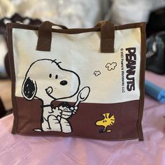 Cute Snoopy Bag, 8 Inches High And 9 Inches Wide. It’s New Aesthetic Wishlist, Snoopy Bag, Snoopy Items, Snoopy Stuff, Cute Snoopy, Green Bay Packers Shirts, Messanger Bag, Fav Products, Steve Lacy