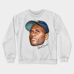 Roberto Clemente -- Choose from our vast selection of crewneck sweatshirts to match with your favorite design to make the perfect custom graphic crewneck sweatshirt. Pick your favorite: Crewneck Sweatshirt or Lightweight Crewneck Sweatshirt. Customize your color! For men and women. Crew Sweatshirt Fan Apparel For Streetwear, Crew Sweatshirt For Streetwear Fan Apparel, Streetwear Crew Sweatshirt Fan Apparel, Casual Crew Neck Sweatshirt For Fan Merchandise, Casual Crew Neck Sweatshirt For Fans, Throwback Crew Sweatshirt For Sports Events, Casual Crew Neck Sweatshirt For Fan Gear, Pre-shrunk Crew Sweatshirt Fan Apparel, Fan Apparel Sweatshirt With Relaxed Fit Crew