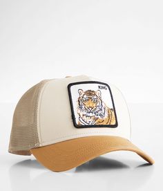 Goorin Bros. They Snackin Trucker Hat - Cream/Brown , Men's Khaki Embroidered patch snapback hat Interior terry cloth band One size fits most. 57% Polyester 43% Cotton. Apparel & Accessories > Clothing Accessories > Hats Casual Snapback Baseball Cap With Patches, Beige Trucker Snapback Hat, Beige Snapback Trucker Hat, Brown Baseball Cap With Logo Patch, Casual Baseball Cap With Patches And Flat Brim, Beige Trucker Snapback Baseball Cap, Casual Brown Trucker Hat With Logo Patch, Casual Flat Brim Baseball Cap With Patches, Casual Brown Hat With Embroidered Patch