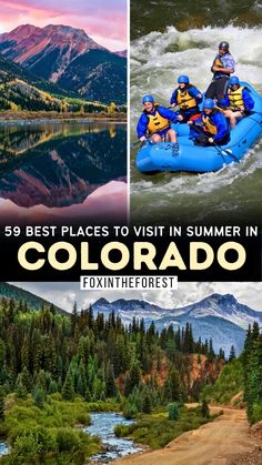 the best places to visit in summer in colorado for rafting, kayaking and camping