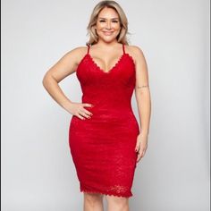 Plus Size Red Lace Midi Spaghetti Strap Dress Great Date Night, Special Event Dress 90% Polyamide, 10% Spandex Velvet Sheath Dress, Blue Polka Dot Dress, Special Event Dresses, Sleeveless Knit Dress, White Eyelet Dress, Event Dress, Wrap Around Dress, Midi Shift Dress, Tropical Dress