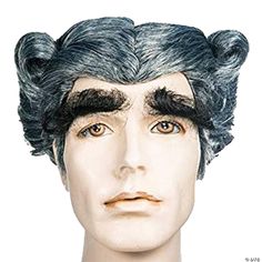 Center parted with side high curls give this wig that quirky mayor look. Eyebrows not included. The Grinch Costume, Mayor Of Whoville, Whoville Costumes, Christmas Wig, Grinch 2018, Grinch Party Ideas, Grinch Costume, Grinch Halloween, Grinchmas Party