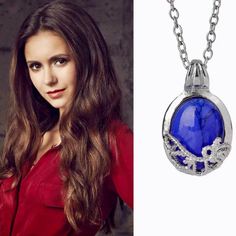 Brand New Vampire Diaries Lapis Lazuli Vampire Necklace Vampire Diaries Necklace, Jewelry Vampire, Vampire Necklace, Silver Blue, Vampire Diaries, Lapis Lazuli, Womens Jewelry Necklace, Color Blue, Jewelry Necklaces