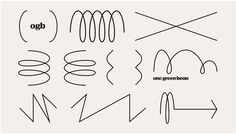 an image of different lines and shapes