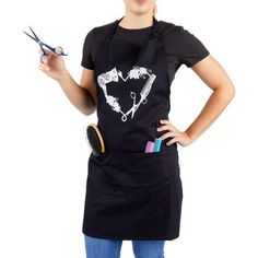 Hair Stylist Apron, Salon Apron, Apron For Women, Apron With Pockets, Hair Stylist, Black Hair, Apron, Hair, Black