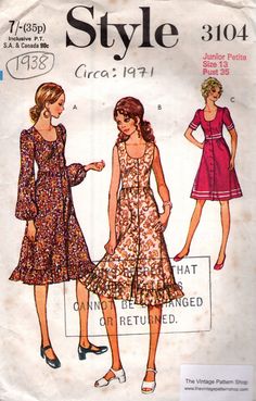 two women's dresses, one with ruffled sleeves and the other with short sleeves