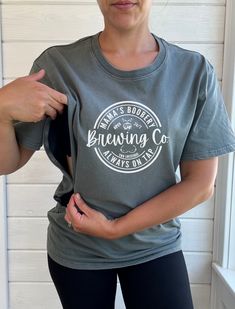 Our nursing friendly acid wash tees with Mama's Boobery Brewing Co. graphic is a game changer for breastfeeding mothers. All of our products are designed for comfort and convenience by a breastfeeding mother of three littles with functionality in mind. Made from 100% cotton and hand dyed, this t-shirt is lightweight and comfortable - perfect for warmer days to keep you cool. Great to be used for all seasons and is a loose fit style. Two convenient zippers on either side, easy to quickly zip open Nursing Friendly Outfits Summer, Diy Nursing Tops, Nursing Friendly Clothes, Breastfeeding Shirts, Nursing Friendly Outfits, Nursing Friendly Tops, Diy Nursing, Breastfeeding Shirt, Breastfeeding Clothes