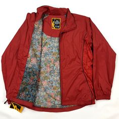 Casual Red Outerwear For Outdoor, Casual Red Sport Coat, Red Sports Outerwear With Pockets, Red Outerwear For Sports In Fall, Red Long Sleeve Sport Coat For Outdoor, Casual Red Track Jacket For Outdoor, Red Windbreaker With Pockets For Outdoor Activities, Casual Red Long Sleeve Sport Coat, Red Outdoor Sport Coat With Pockets