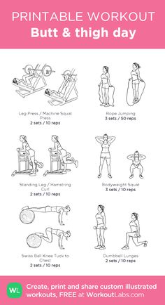 the printable workout poster is shown with instructions for how to do it and what to use