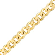 Keep your attire looking fresh and up-to-date with minimal effort when you wear this solid 14K gold curb chain bracelet. Fashioned in solid 14K gold This classic curb chain features a 12.5mm-wide design for a bolder look. The 9.0-inch bracelet secures with a lobster claw clasp. Classic Gold Bracelet With Oval Link Curb Chain, Classic 14k Gold Cuban Link Bracelet With Curb Chain, Gold Curb Chain, Curb Chain Bracelet, Curb Chain, Lobster Claw, Chain Bracelet, Bracelet, Chain