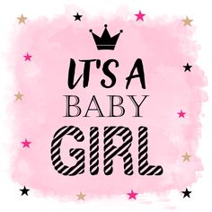 it's a baby girl with stars and a crown