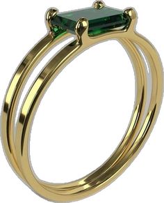 Luxury Solitaire Emerald Ring For Formal Occasions, Classic Green Emerald Cut Stackable Rings, Classic Green Emerald-cut Stackable Rings, Elegant Green Emerald Cut Stackable Rings, Elegant Green Stackable Rings, Classic Green Stackable Rings With Prong Setting, Classic Emerald Rings Princess Cut, Classic Emerald Ring Princess Cut, Classic Emerald Rings With Princess Cut