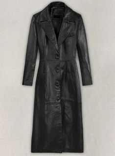 Expertly crafted with soft sheep leather and a sleek polyester lining, the KENDALL JENNER Black Leather Long Coat Trench offers both style and comfort. Its timeless design and choice of lengths make it a versatile addition to any wardrobe. Elevate your look with this elegant piece. Outer Material: Lambskin Inner Material: Polyester lining Size: Please measure your actual chest/over the bust accurately with the tape measure and order your actual bust size. Delivery: Please expect to receive it in Fall Leather Jacket For Workwear, Winter Workwear Leather Jacket In Soft Leather, Winter Workwear Leather Jacket With Soft Leather, Soft Leather Jacket For Workwear In Winter, Fitted Faux Leather Jacket, Elegant Winter Leather Jacket With Leather Lining, Soft Leather Winter Outerwear For Work, Soft Leather Outerwear For Winter Workwear, Chic Leather Jacket With Lapel Collar