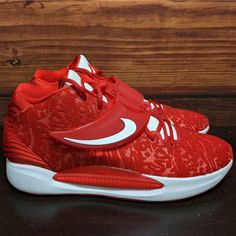 Nike Kd14 Tb Promo Basketball Shoes "University Red" Style Code: Dm5040-603 Colorway: University Red/White Us Men's Size 14 Condition: Brand New Without Box. We Guarantee All Of Our Items Are 100% Authentic And Legit. White Basketball, White Basketball Shoes, Red Style, Us Man, Shoes Nike, Red Fashion, Basketball Shoes, Nike Men, Nike Shoes