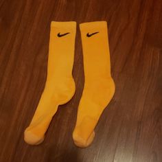 Nike Socks Yellow Tye Dye. These Are Just Like The Orange One And Red. Never Used They Been Sitting On My Cabinet. All Tye Dye Socks Are Crew Size Lmk For More Info Tye Dye Socks, Nike Basketball Socks, Dri Fit Socks, Socks Nike, Orange Socks, Nike Elite Socks, Soccer Socks, Nike Socks, Basketball Socks