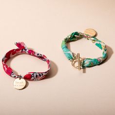 Cute and colorful, make it yours with our Personalized Liberty Bracelet. Choose from a range of feminine floral prints and your favorite merci maman charm, hand-engraved with your own special message.18K Champagne Gold Plated, 925 Sterling Silver or 18K Rose Gold PlatedCharms: 0.8” x 0.8” (heart) and 0.6” x 0.6” (star, disc)Hand-engraved in our Paris workshopSent with love in a complimentary gift boxAny slight variations in lettering depth, spacing and alignment from the examples shown are part Engraved Bracelet As A Gift For Mom, Engraved Bracelet Gift For Mom, Liberty Bracelet, Bracelets Liberty, Heart Disc, Casual Jewelry, Engraved Bracelet, Liberty Print, Champagne Gold