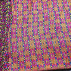 "Multi color Jacquard Fabric by the Yard, Designer Fabric, Synthetic Polyester Fabric for Art decoration, Home Decor, Fancy Bag, Purse This Attractive Kutch work Floral design in multicolor is just enough to make your project colorful. This is beautiful and elegant fabric slightly thicker than other brocade fabric. You can use this fabric to make Blouses, Jackets, Crafting, Clutches or Boho Bags, Embellish your clothes, Pillows, Drapery, Home Decor, Outdoor, Quilting, Sewing, General Upholstery, Multicolor Fabric With Weaving Work For Festivals, Multicolor Woven Motifs Fabric For Festivals, Multicolor Fabric With Traditional Patterns For Festivals, Multicolor Festive Fabric With Weaving Work, Multicolor Saree With Woven Motifs For Traditional Ceremonies, Pink Bohemian Saree With Traditional Patterns, Multicolor Motifs Fabric For Traditional Ceremonies, Multicolor Traditional Pattern Fabric, Multicolor Unstitched Embroidered Fabric For Traditional Ceremonies